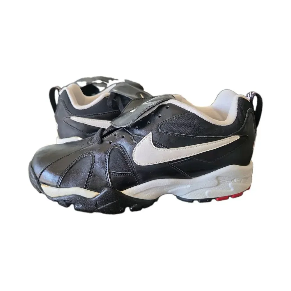Rare VINTAGE Collectable Black Leather NIKE Air Marauder Turf /Trainer 1994 New